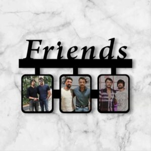 11x7 Inch Black MDF Photo Collage Frame - Friends