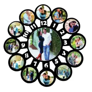 personalized photo collage clock MDF board blank material
