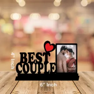 4x6 Inch MDF Photo Frame - Best Couple