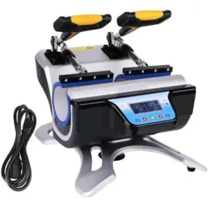 dual mug heat press machine for sublimation printing two mugs at once