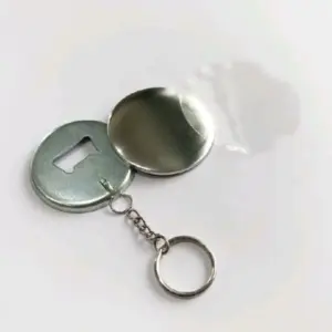 58mm bottle opener keychain badge metal back