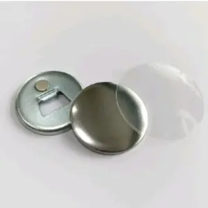 58mm bottle opener badge with fridge magnet metal back
